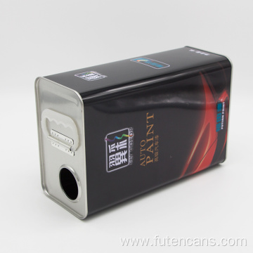 Square Engine Oil Empty Tinplate Can